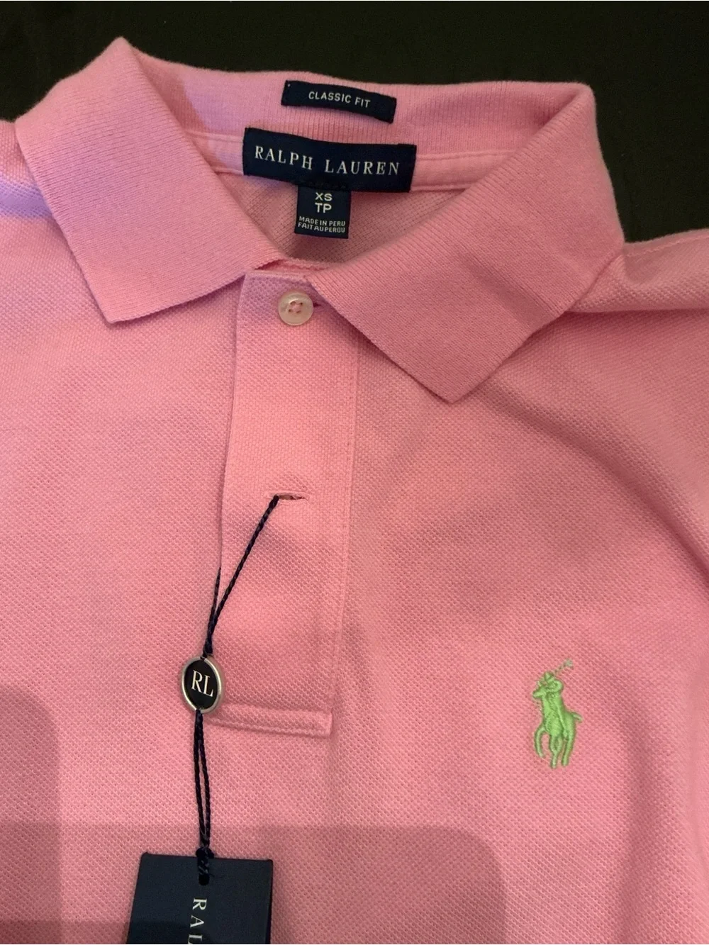 NWT SZ XS. Ralph Lauren women’s Cotton Pink Polo Shirt - Picture 2 of 4